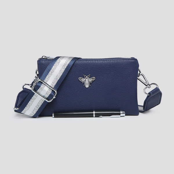 Navy Clutch Purse with Matching Strap (Copy)